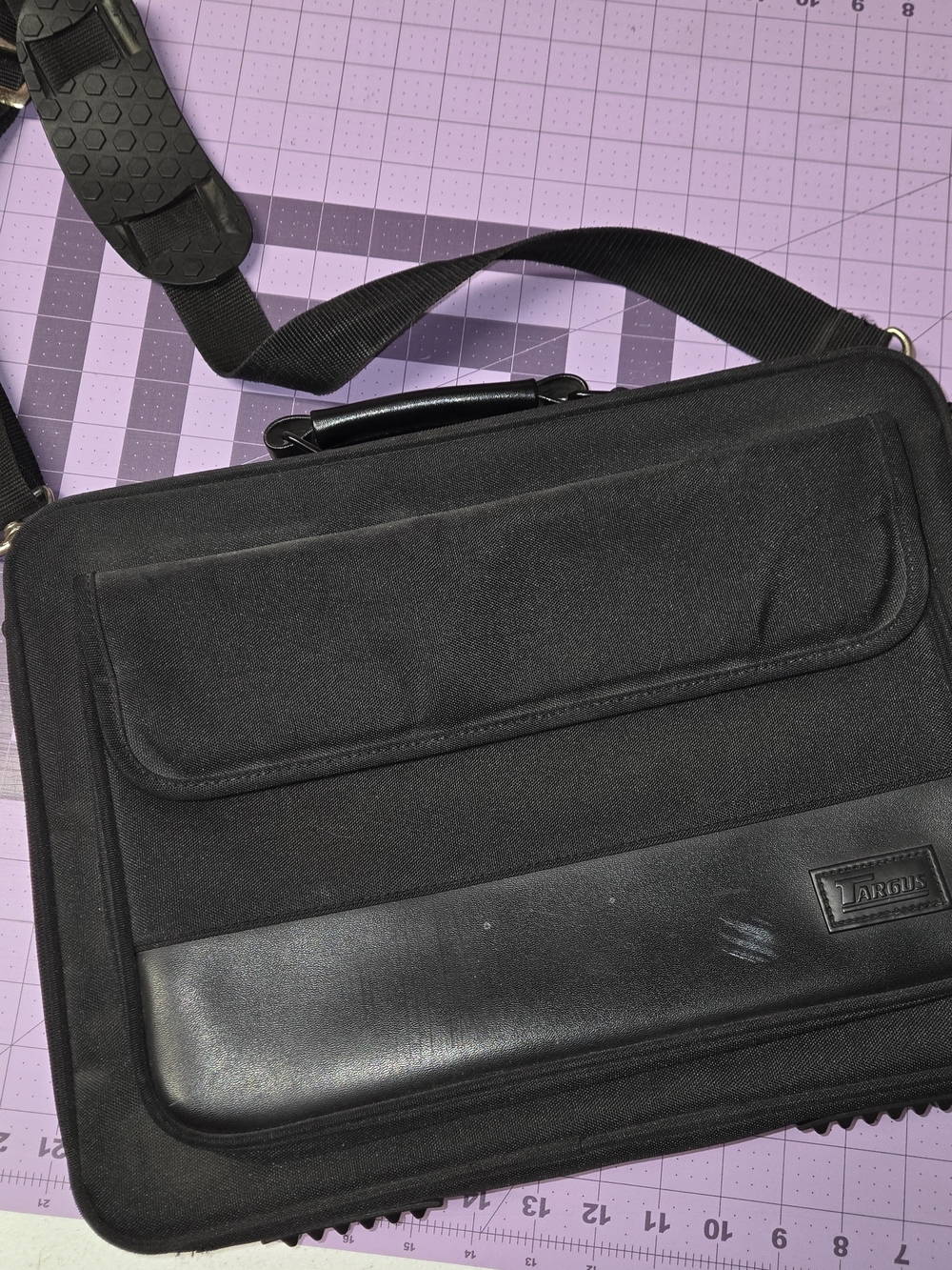 Targus Black Padded Laptop Briefcase Shoulder Bag Organizer Case